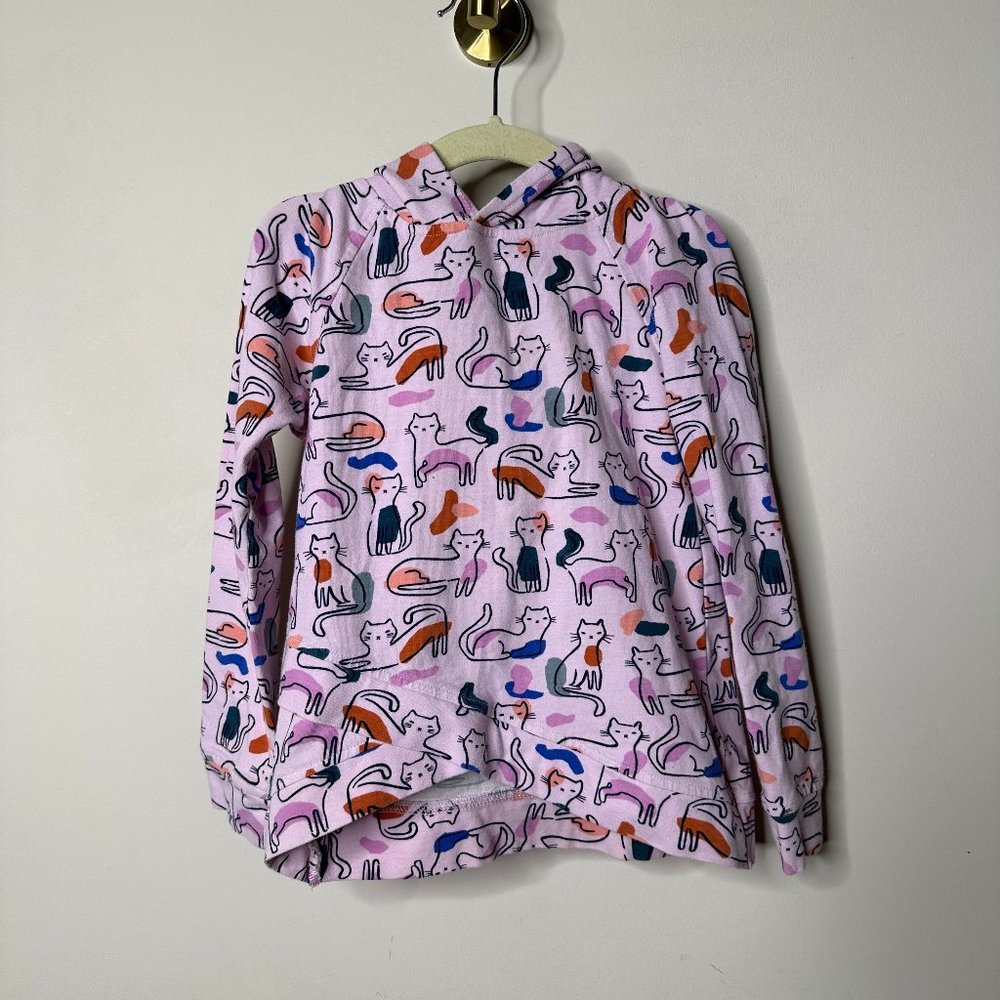 Rumi + Ryder Multicolor Graphic Cat Hoodie Girls XS (4-5)
